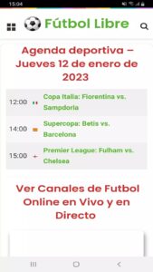 Futbol Libre screenshot 2