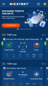 Mostbet screenshot 1