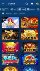 Mostbet screenshot 3