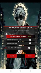 Deadlox FF Mobile Panel screenshot 1