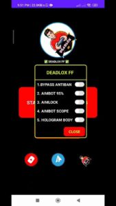 Deadlox FF Mobile Panel screenshot 3