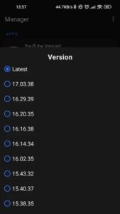 Vanced Manager screenshot 1