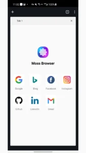 Moss Browser screenshot 3