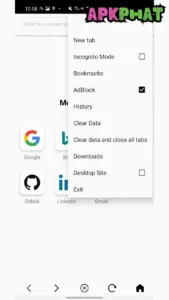 Moss Browser screenshot 2