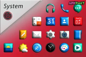 Oxigen 3D – Icon Pack screenshot 1