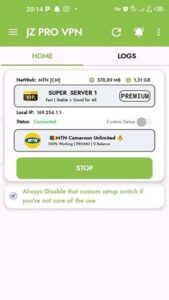 JZ Pro VPN screenshot 1