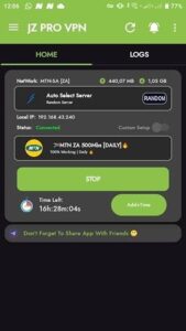 JZ Pro VPN screenshot 2