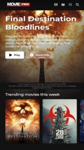 Moviepire.net screenshot 1